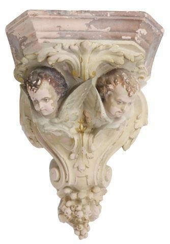 FRENCH ARCHITECTURAL PLASTER CHERUB 35b1f2