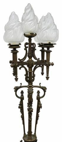 FRENCH BRONZE FIVE LIGHT FLOOR 35b229