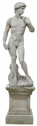 CAST STONE STATUE DAVID AFTER 35b224