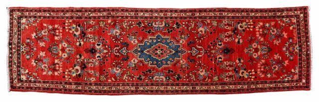 HAND-TIED PERSIAN BIJAR RUNNER,