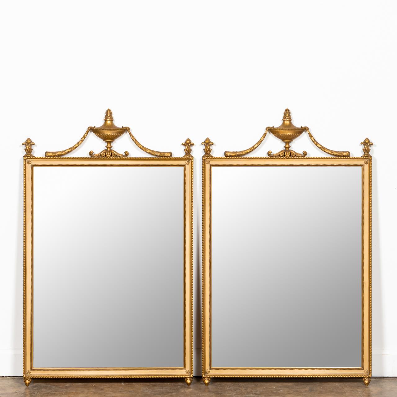 PR., NEOCLASSICAL-STYLE GILTWOOD MIRRORS