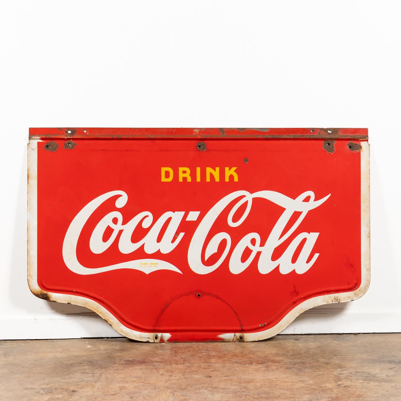 VINTAGE DOUBLE SIDED DRINK COCA-COLA