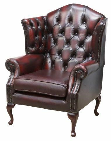 THOMAS LLOYD QUEEN ANNE STYLE WINGBACK 35b336