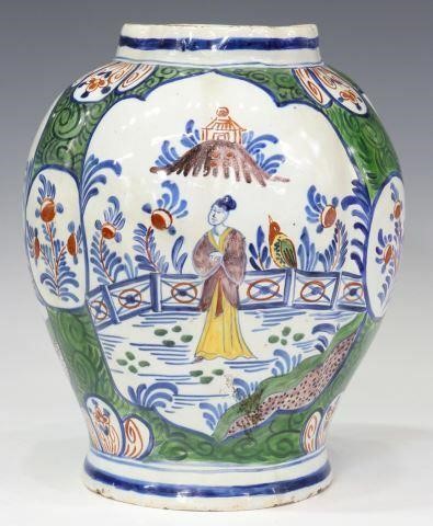 DELFT CHINOISERIE POLYCHROME FAIENCE 35b3a4