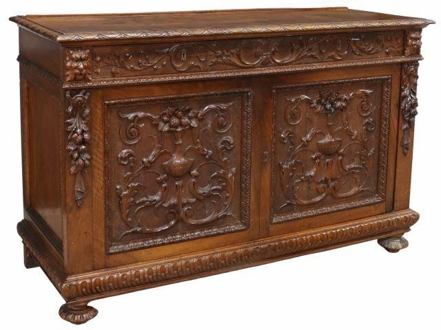 RENAISSANCE REVIVAL CARVED WALNUT 35b3b0