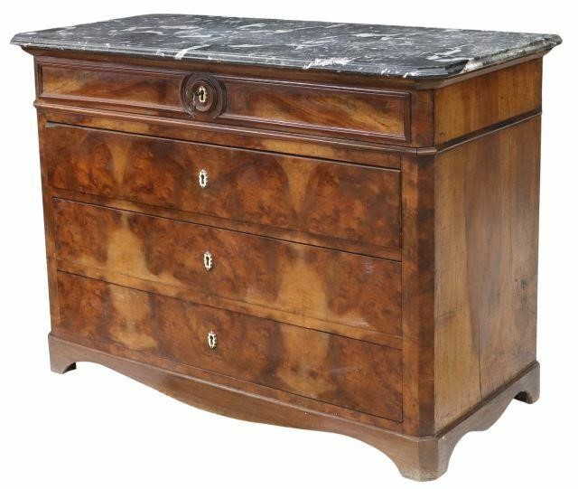 FRENCH LOUIS PHILIPPE MARBLE-TOP