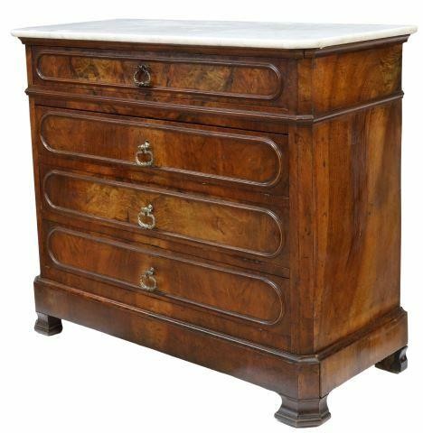 FRENCH LOUIS PHILIPPE PERIOD MARBLE-TOP