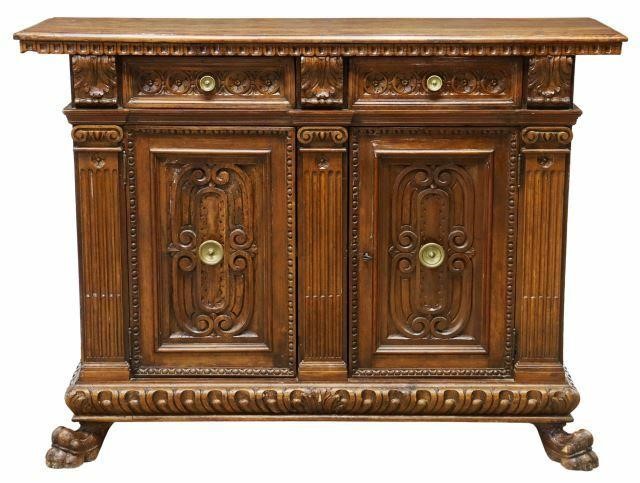 ITALIAN RENAISSANCE REVIVAL CARVED SIDEBOARDItalian