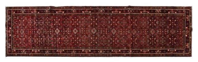 HAND-TIED PERSIAN BIJAR RUNNER,