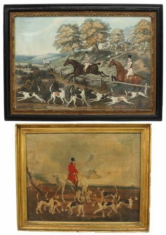 (2) FRAMED ENGLISH FOX HUNTING SPORTING