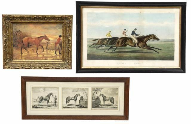  3 FRAMED ENGLISH EQUESTRIAN SPORTING 35b441