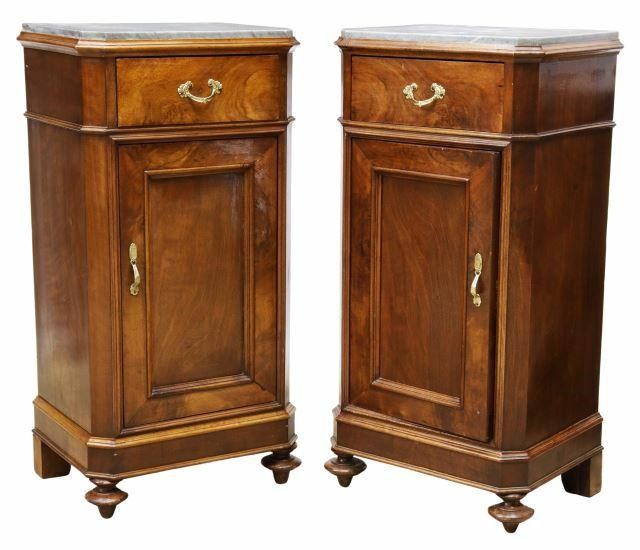  2 LOUIS PHILIPPE PERIOD MARBLE TOP 35b44e