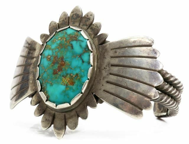 NATIVE AMERICAN SILVER TURQUOISE 35b4d9