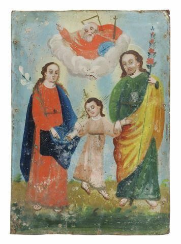 UNFRAMED MEXICO RELIGIOUS RETABLO 35b4dd