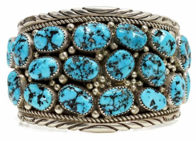 NATIVE AMERICAN STERLING TURQUOISE 35b4d6