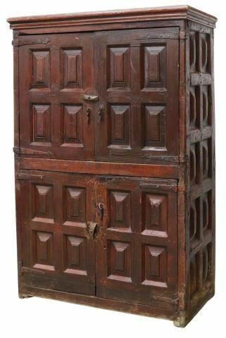 BAROQUE STYLE PAINTED OAK ARMOIRE 35b4f2