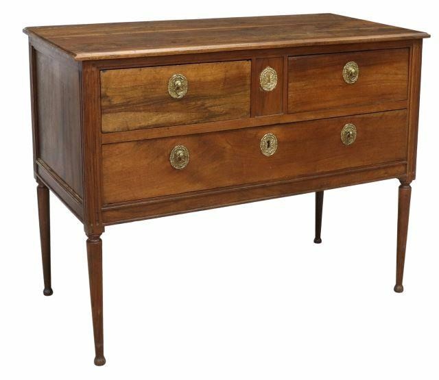 FRENCH LOUIS XVI STYLE WALNUT COMMODEFrench 35b4ff
