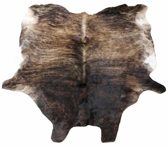 COWHIDE, BRINDLE, APPROX. 77" X