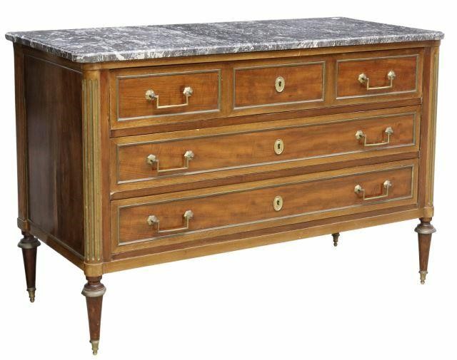 FRENCH LOUIS XVI STYLE MARBLE TOP 35b56d