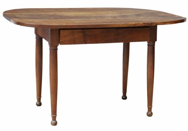FRENCH PROVINCIAL WALNUT WORK TABLEFrench
