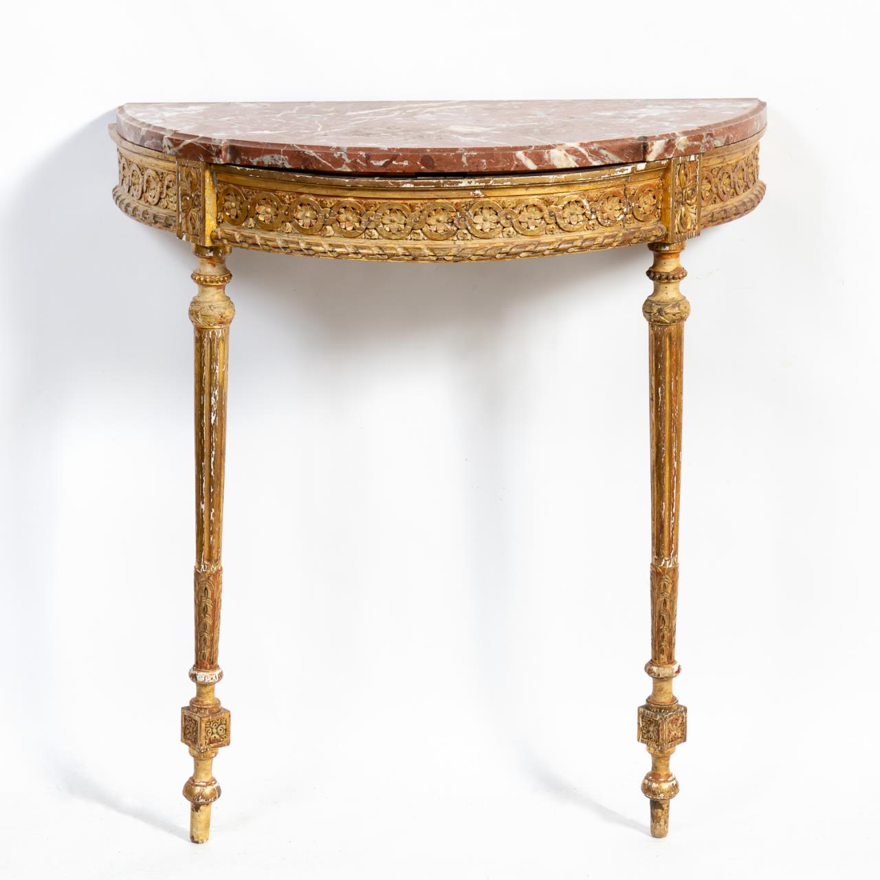 LOUIS XVI STYLE GILTWOOD MARBLE 358f47