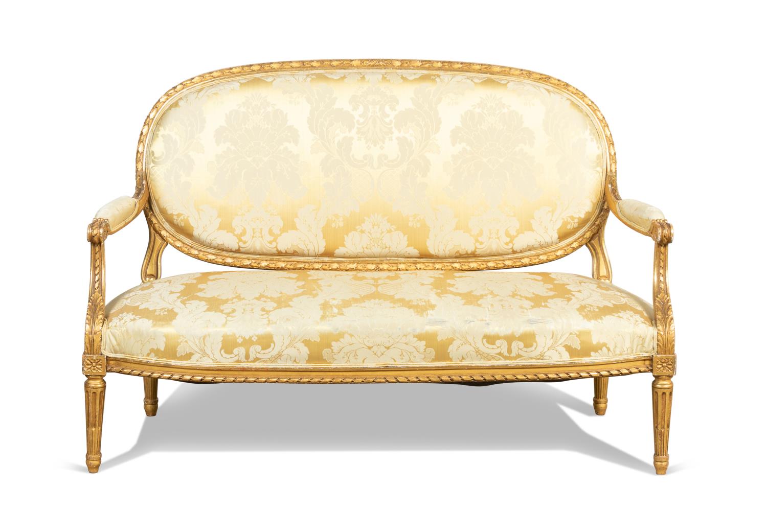 FRENCH LOUIS XVI STYLE SETTEE  358f52