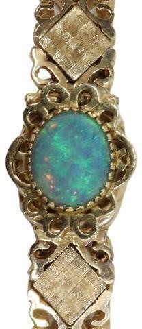 ESTATE 14KT GOLD 3 72 OPAL BRACELET 358fd6