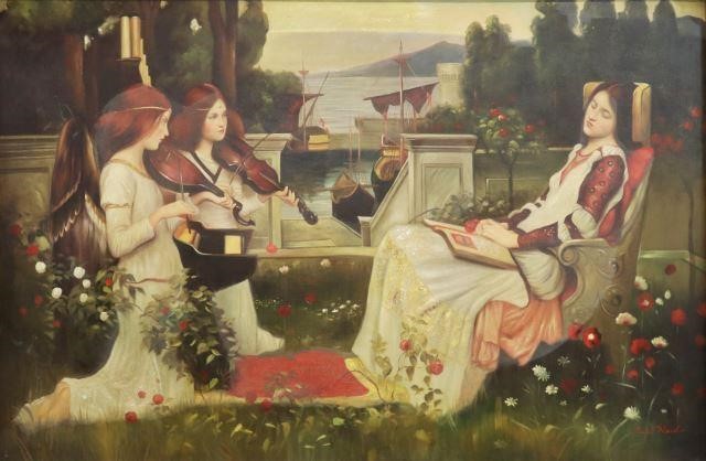 MONUMENTAL PAINTING AFTER WATERHOUSE  358fee