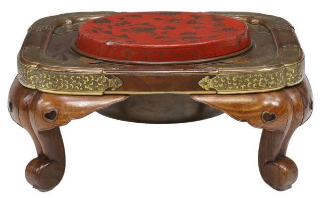 JAPANESE LACQUER HARDWOOD BRAZIER 359009