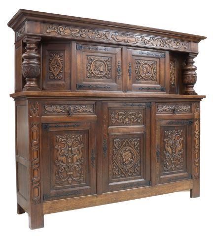 FRENCH RENAISSANCE REVIVAL OAK