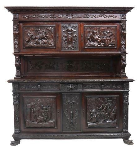 ITALIAN RENAISSANCE REVIVAL WELL CARVED 359025