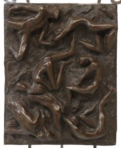 PATINATED BRONZE SCULPTURE EROTIC 359057