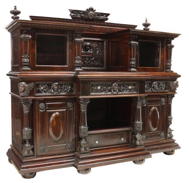 CONTINENTAL FIGURAL CARVED WALNUT 359098