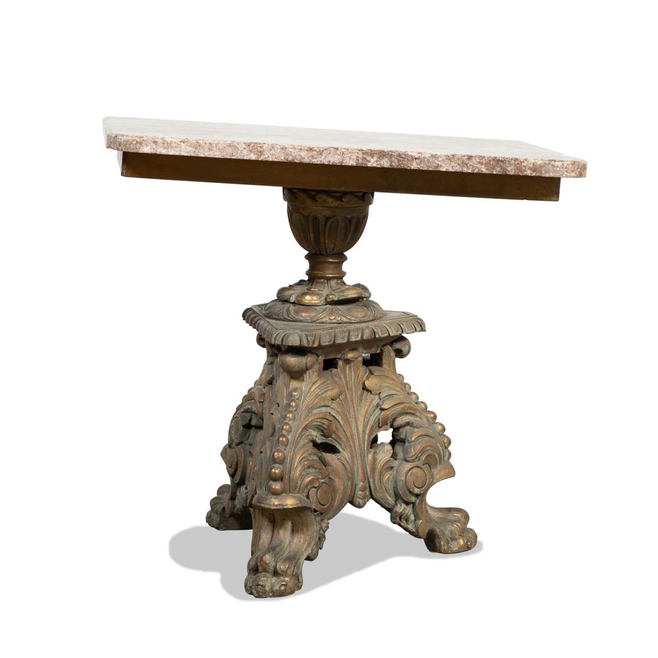 BAROQUE-STYLE BRONZE TABLE WITH