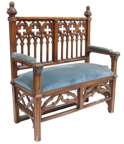 FRENCH GOTHIC REVIVAL CARVED &