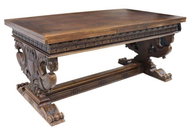 FRENCH RENAISSANCE REVIVAL WALNUT 3590c9