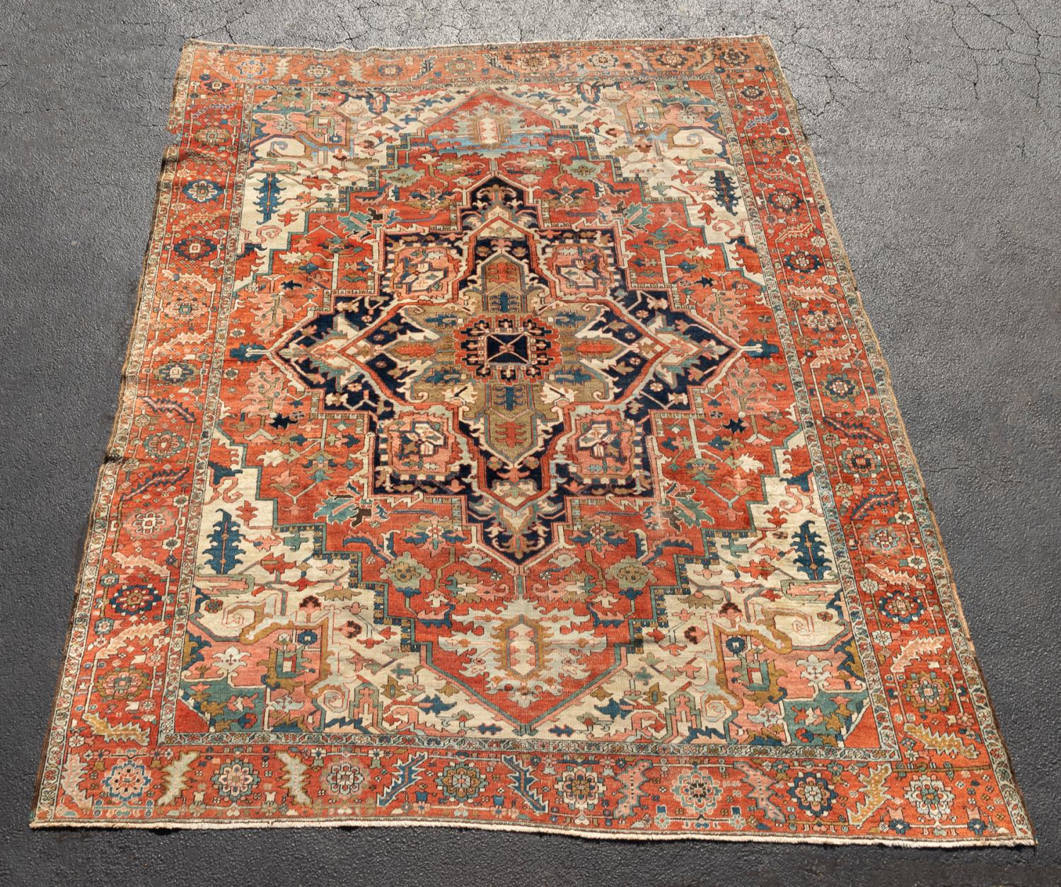 CA 1900 HAND KNOTTED WOOL PERSIAN