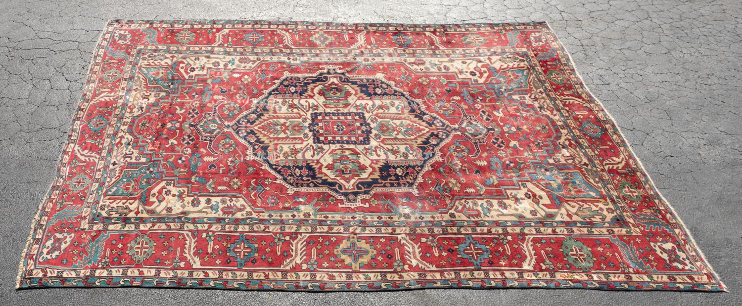 CA 1880 HAND KNOTTED WOOL PERSIAN