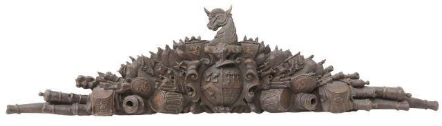 ARCHITECTURAL CARVED HERALDIC ARMORIAL 3590fd