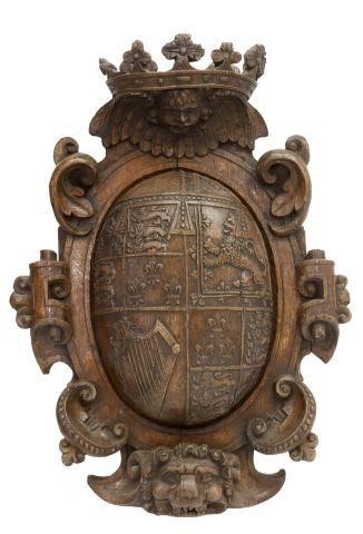 OAK UNION COAT OF ARMS ENGLAND, SCOTLAND