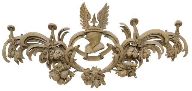 ARCHITECTURAL CARVED HERALDIC ARMORIAL