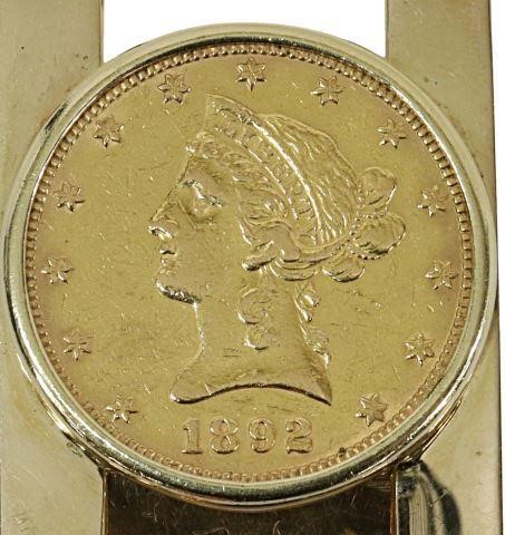 1892 10 GOLD EAGLE LIBERTY HEAD 35911e