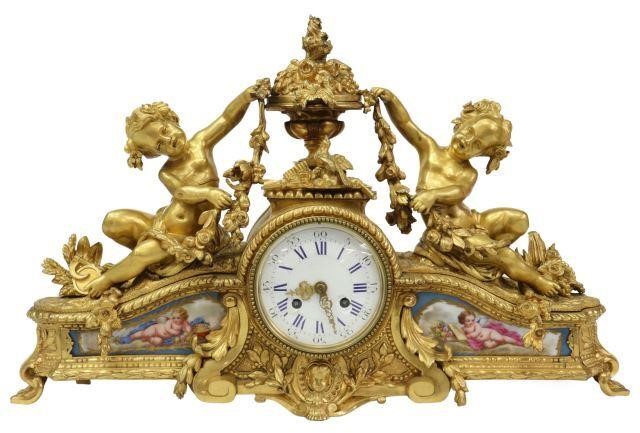 FRENCH LOUIS XV STYLE BRONZE DORE 35916d