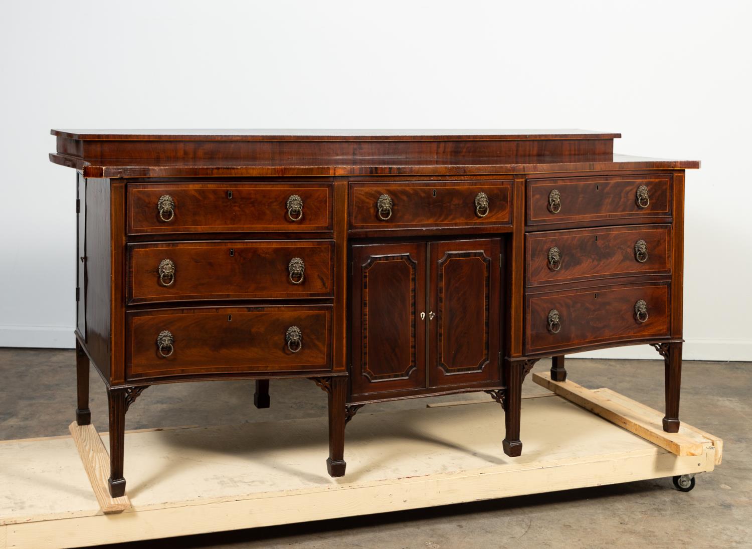 GEORGIAN STYLE MAHOGANY SIDEBOARD,