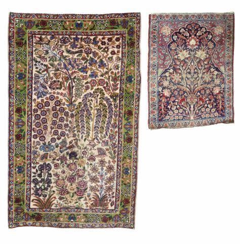  2 SMALL HAND TIED PERSIAN TABRIZ 359233