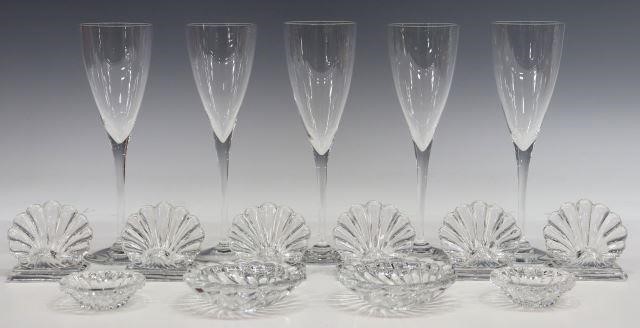 (15) FRENCH BACCARAT CRYSTAL FLUTES