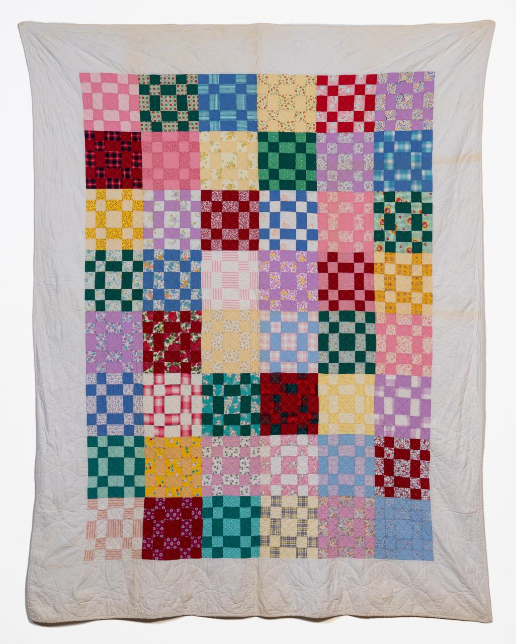 200HAND QUILTED COTTON FOUR PATCH