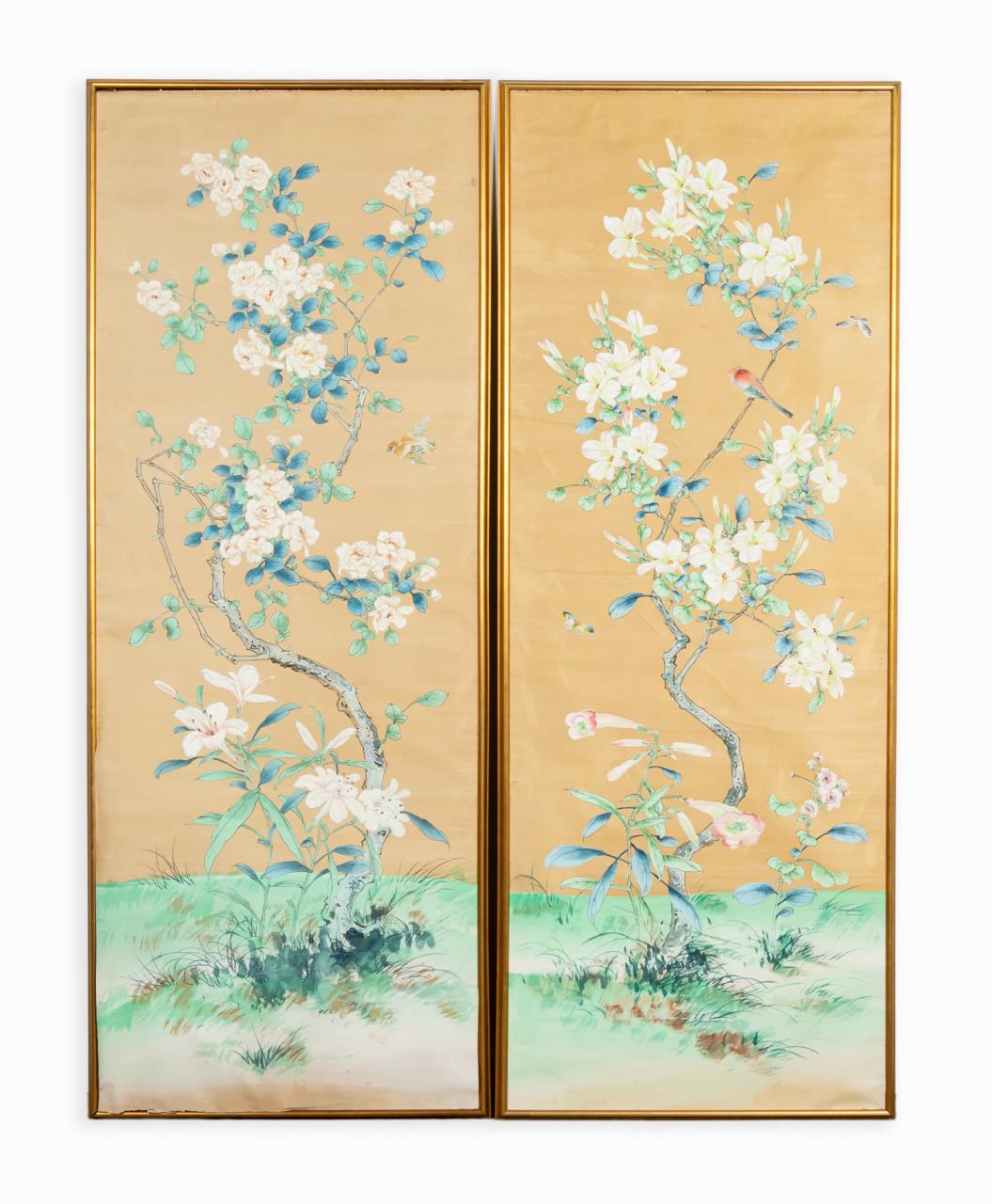 PAIR, FRAMED GRACIE CHINOISERIE
