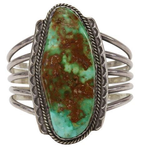 SOUTHWEST STERLING TURQUOISE CUFF 359388