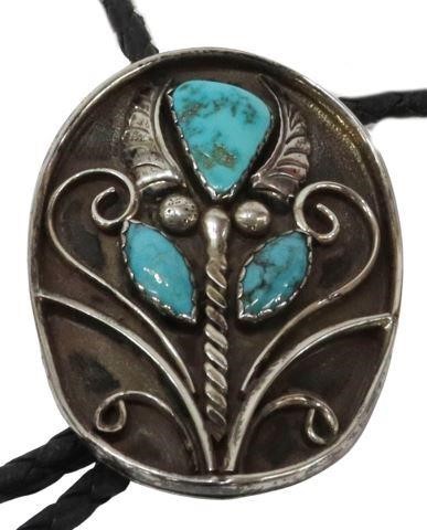 NATIVE AMERICAN SILVER TURQUOISE 35938b